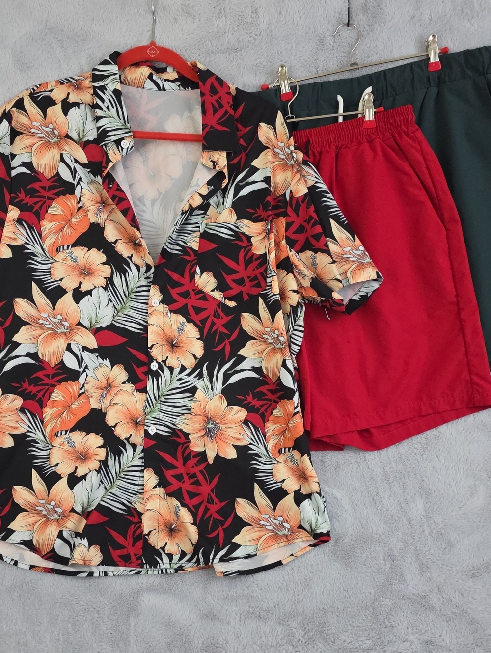 SHEIN Men's 3-Piece Summer Bundle – tropical XXL